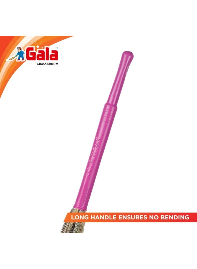 Gala King Kong Grass Floor Broom - Pack Of 1, Pink - Image 3